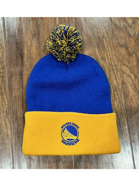 NBA Ultra Game Golden State Warriors Pom Beanie Hat Unisex